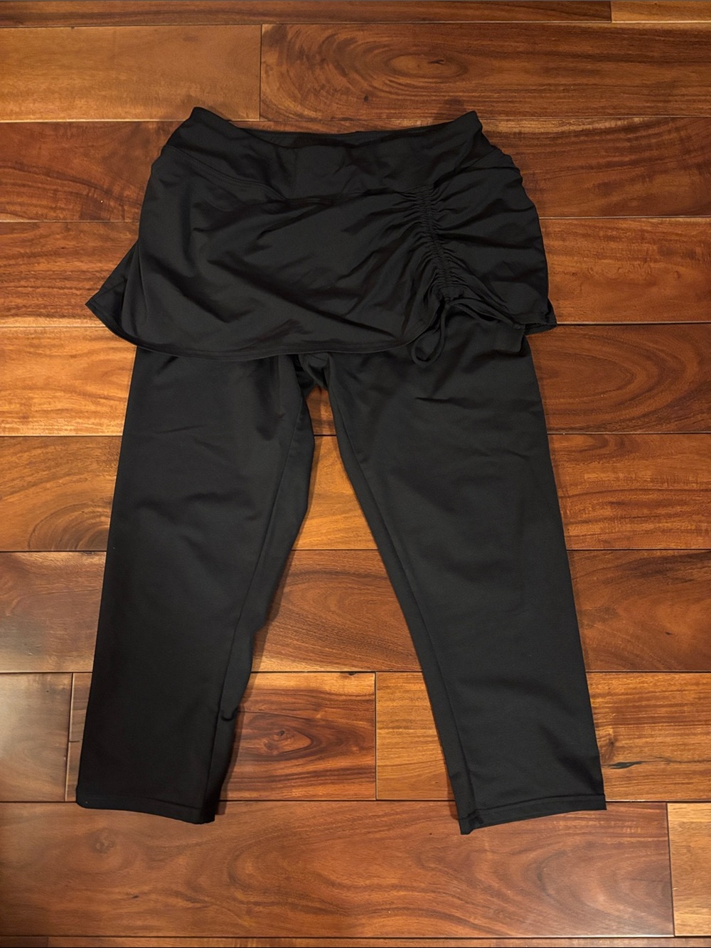 Lands' End Black Skirted Leggings - Small